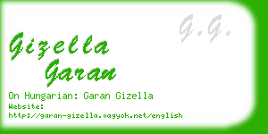 gizella garan business card
